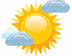 Mostly Sunny Clip Art Images .