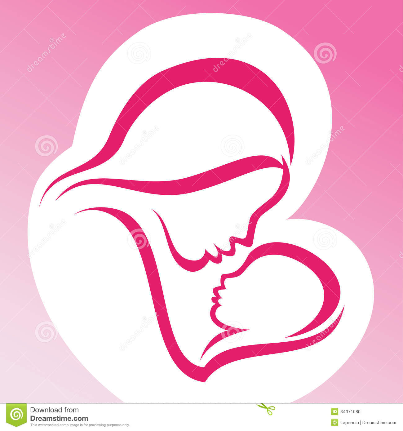 ... Mother and baby - Vector 