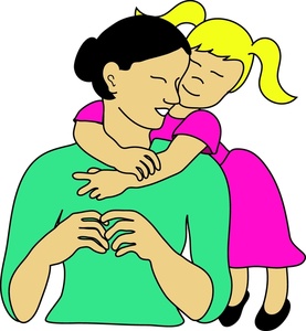 Mother And Daughter Clipart I - Mother And Daughter Clipart