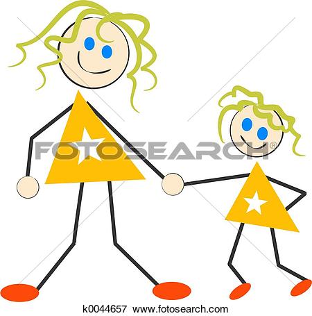 Mother and Daughter - Mother And Daughter Clipart