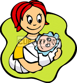 mother clipart - Mother And Baby Clipart