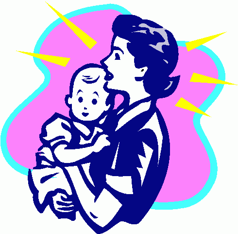 mother and child clipart
