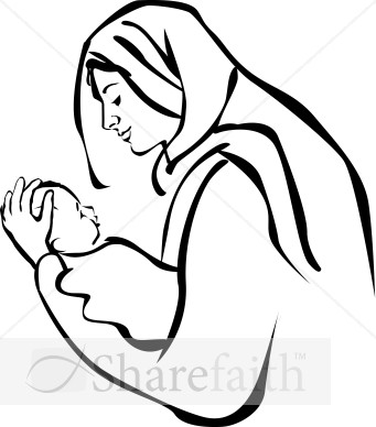 Baby Jesus Clip Art: holding baby jesus clipart