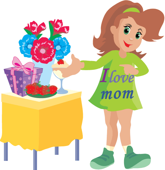 Mothers Day Gifts - Clipart Mothers Day