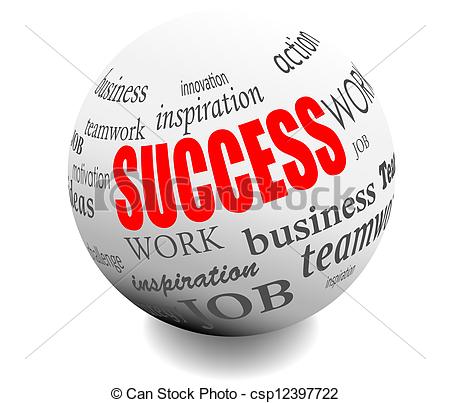 Motivation stamp Clip Art Vectorby carmendorin1/46; business success motivation ball sphere vector illustration