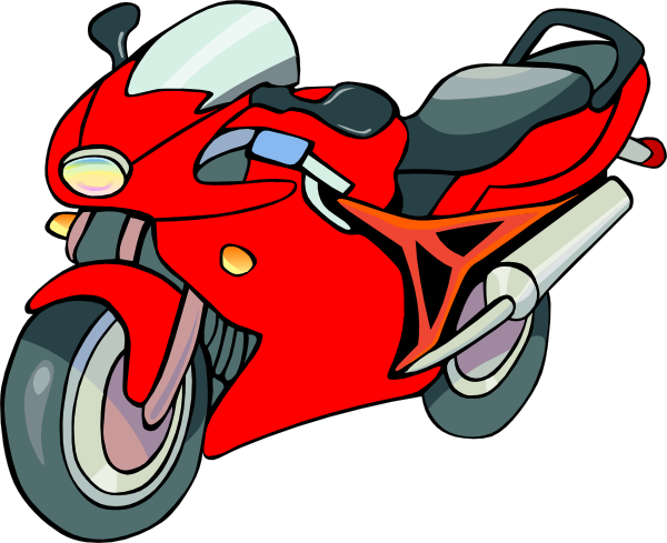motorcycle riding clipart