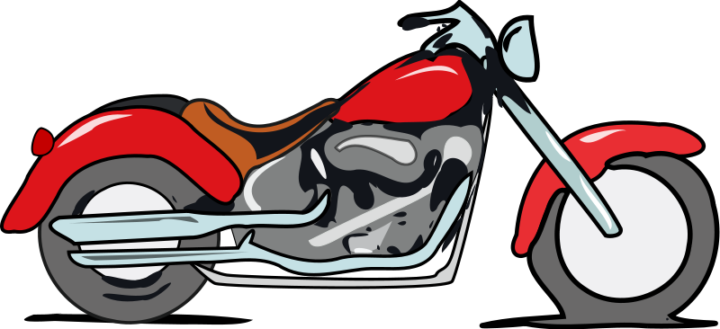 Motorcycle Clipart Black And 