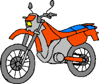 Black Motorcycle Clipart #1