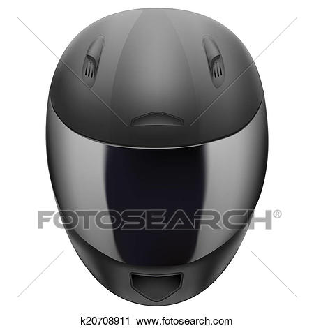 Clipart - High quality light gray motorcycle helmet. Isolated on white  background. Bitmap copy