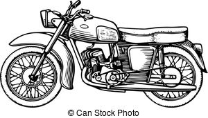 ... Motorcycle isolated on white background