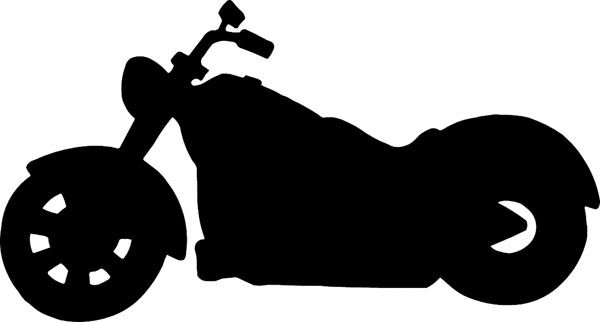 Motorcycle Silhouette Vinyl Sticker Personalize On Line