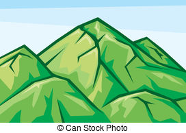green mountain clipart