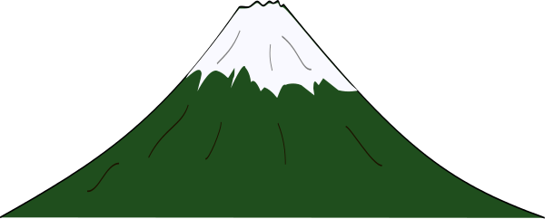 green mountain clipart