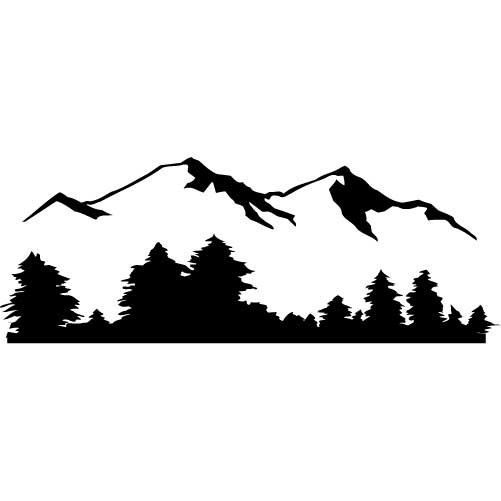 Mountain View MEDIUM Vinyl . | letu0027s get crafty | Pinterest | Tree  silhouette, Silhouettes and Clip art