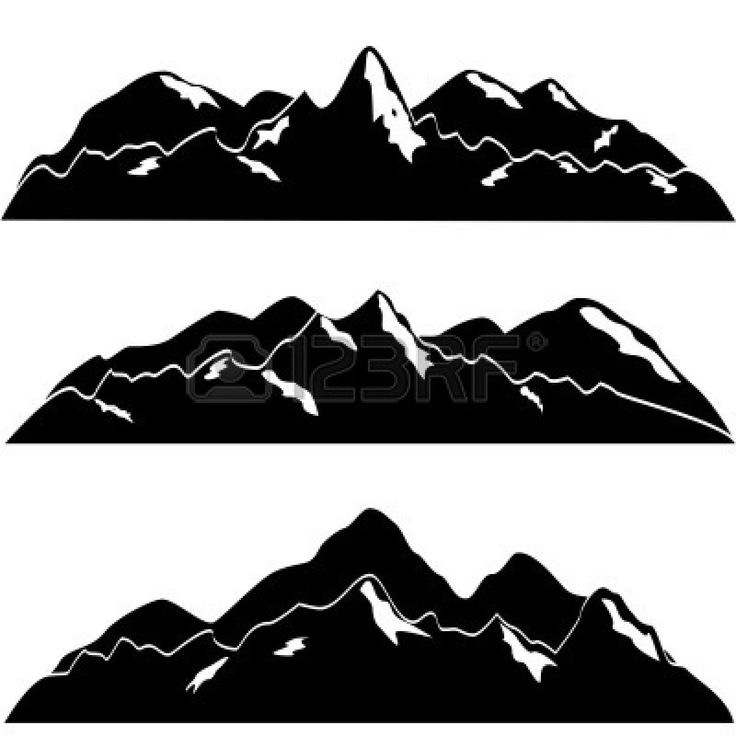 15 Mountain Silhouette Clip A