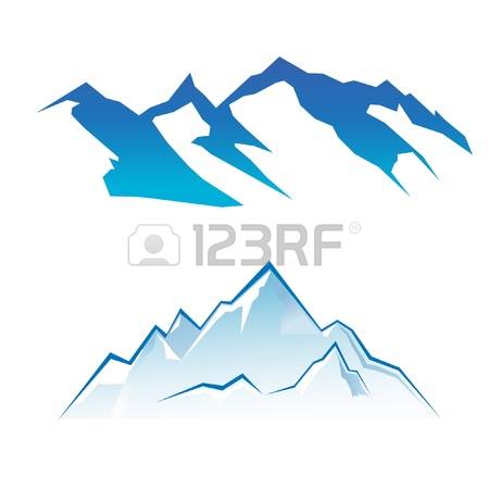 mountain silhouette: Mountain Set Illustration