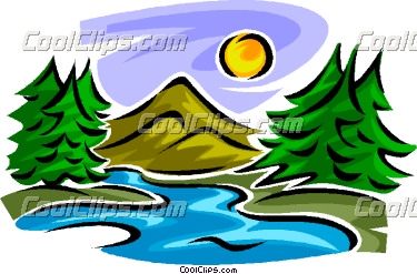 Mountain Stream Clipart #1 - Stream Clipart