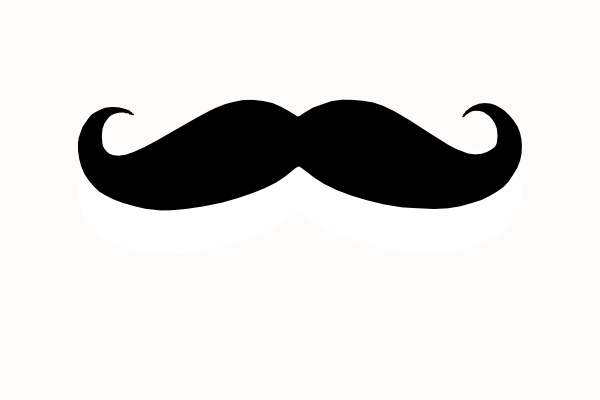 Handlebar Mustache Clip Art C