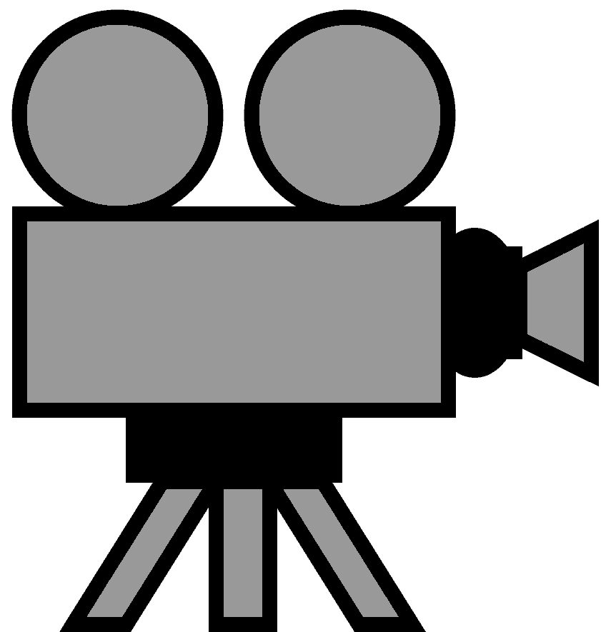 movie camera and film clipart - Movie Film Clipart