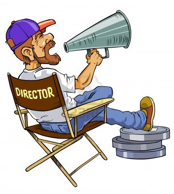 Movie Director With Loud .