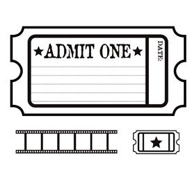 movie ticket clipart