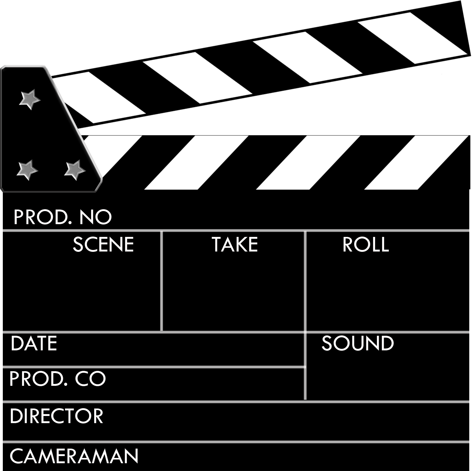 Movie Clapboard Clipart