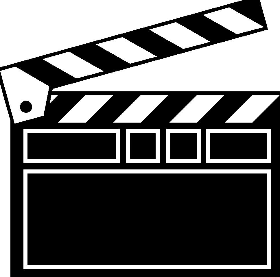 Movie Clapboard Template Clip - Clapboard Clipart