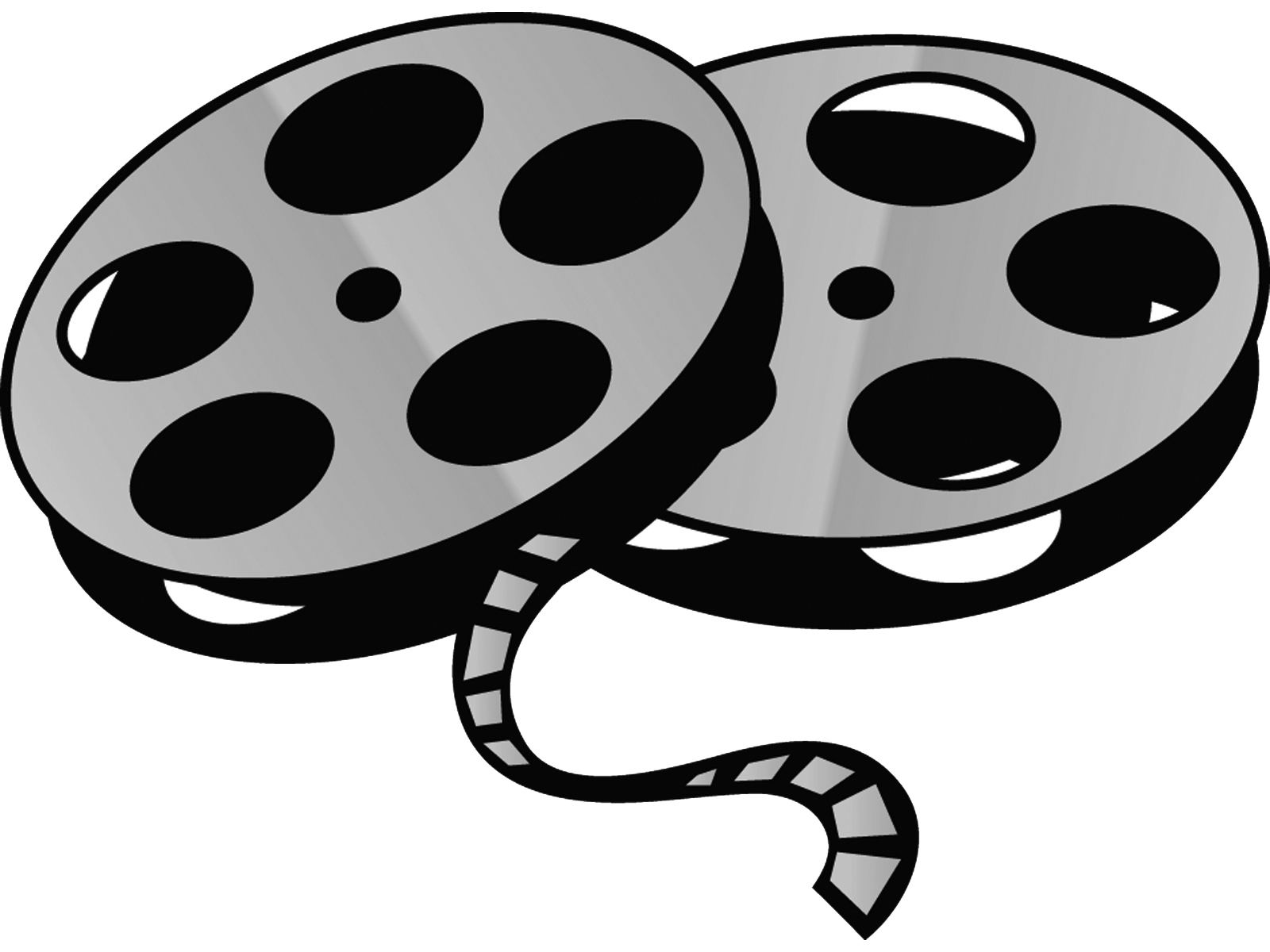 Movie Reel Clipart Black And . .