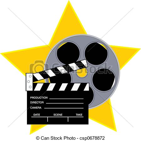 Movie star girl clipart - .