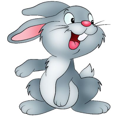 Moving bunny Clip Art | Cartoon Bunny Rabbits Clip Art Images