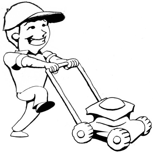 Mowing The Lawn Clipart Best