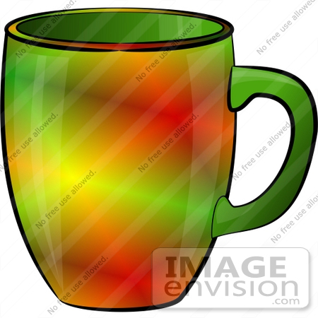#17261 Colorful Coffee Mug Clipart by DJArt