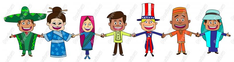 Multicultural People Clipart