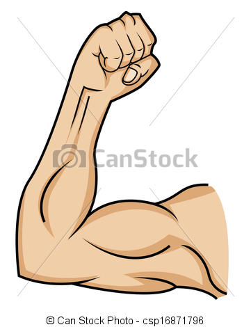 Muscle Arm Clip Art - 6 Pack 