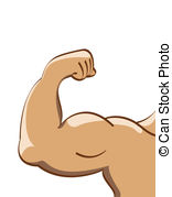 muscle man - illustration . - Muscle Clipart