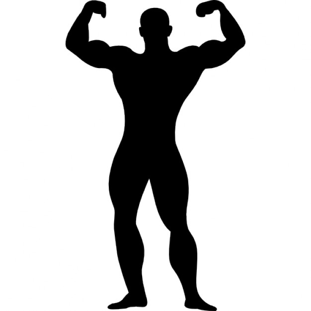 muscle man - illustration .