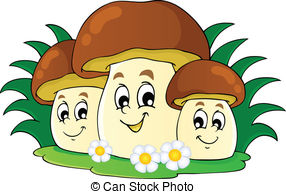 Mushroom theme image 7 - vect - Fungi Clipart