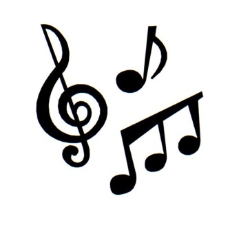 music clipart black and white