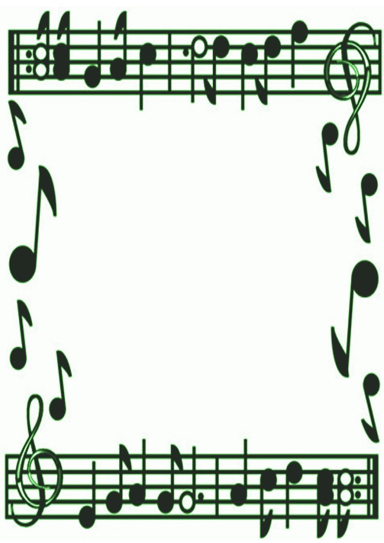music notes border clipart