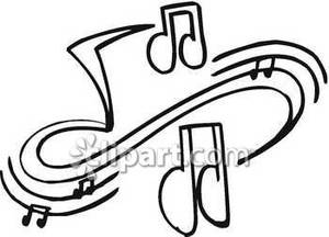 music notes clipart black and - Music Notes Clipart Black And White
