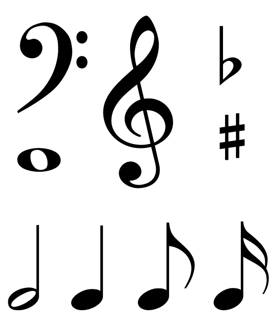 music notes heart clipart - Music Notes Images Free Clip Art