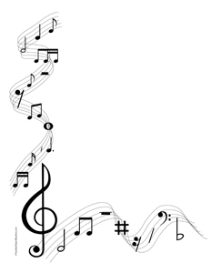 Music Border Mormon Share. Trumpet and Clip art