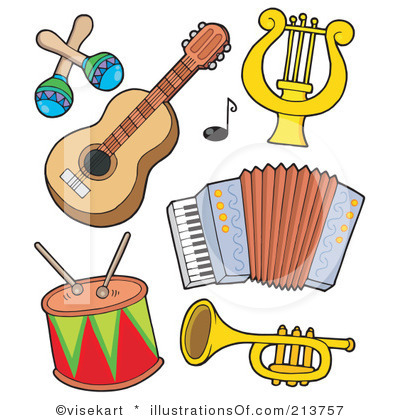 Musical instruments icons .