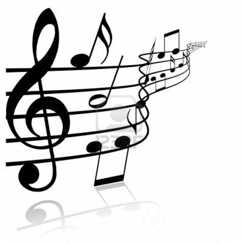 music clipart black and white - Music Notes Clipart Black And White