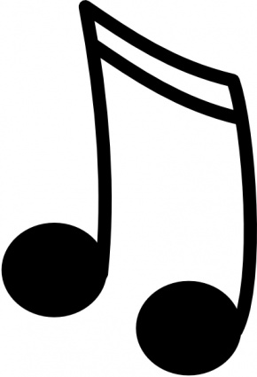 Music note clip art on music 