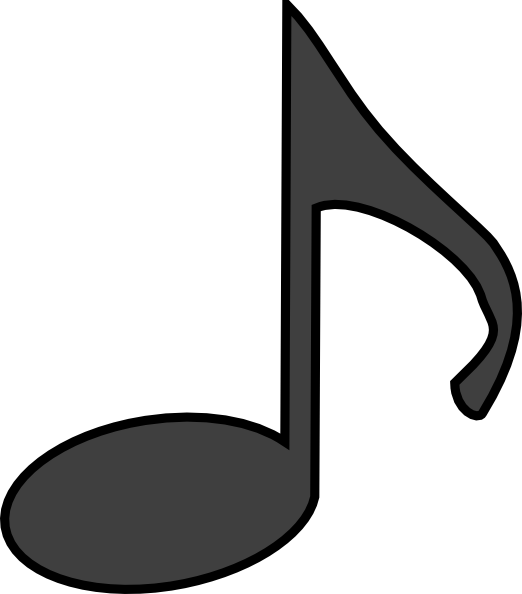 Music Notes Clipart Black And - Clipart Music Note