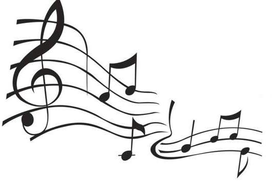 Music Staff Clipart Black And - Music Staff Clip Art