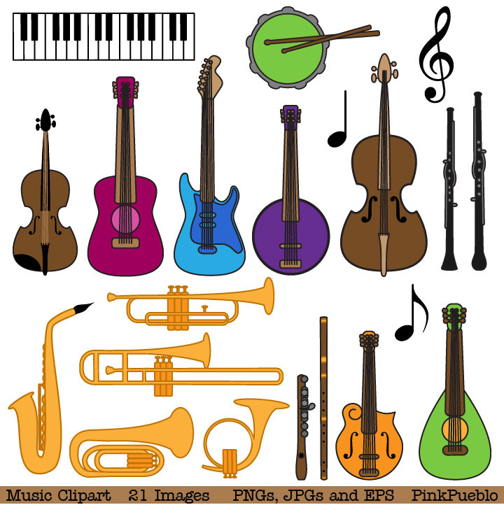 Musical instruments icons .