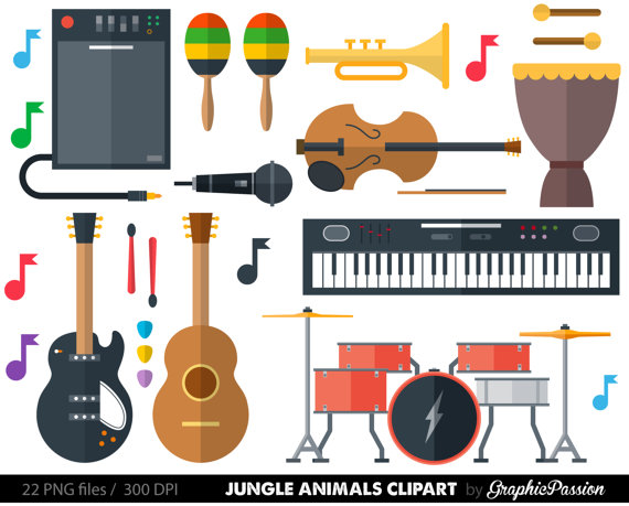Musical Instrument Clipart Cl - Musical Instruments Clipart