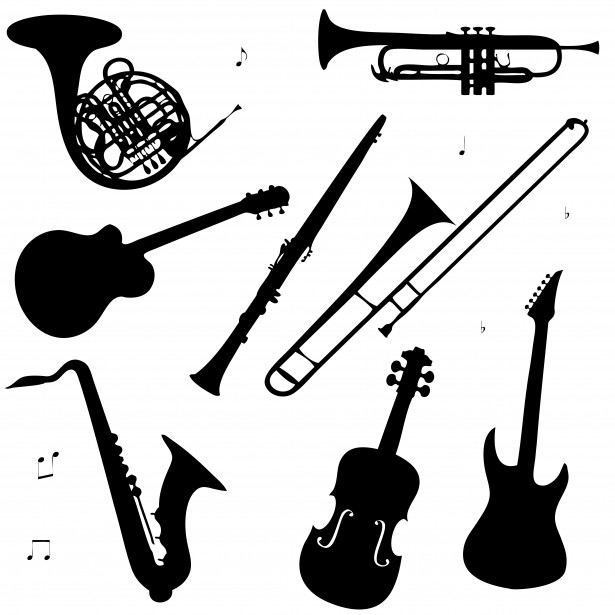Band Instruments Clipart Of .